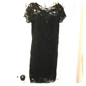 Black lace dress